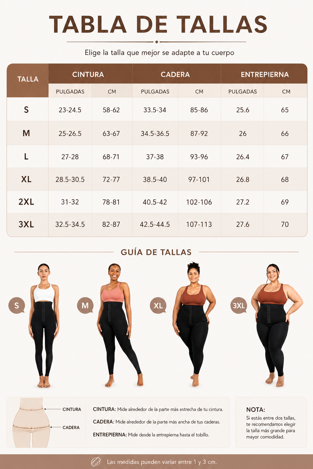 LEGGINS BROCHE 3 NIVELES FAJON NEOPRENO